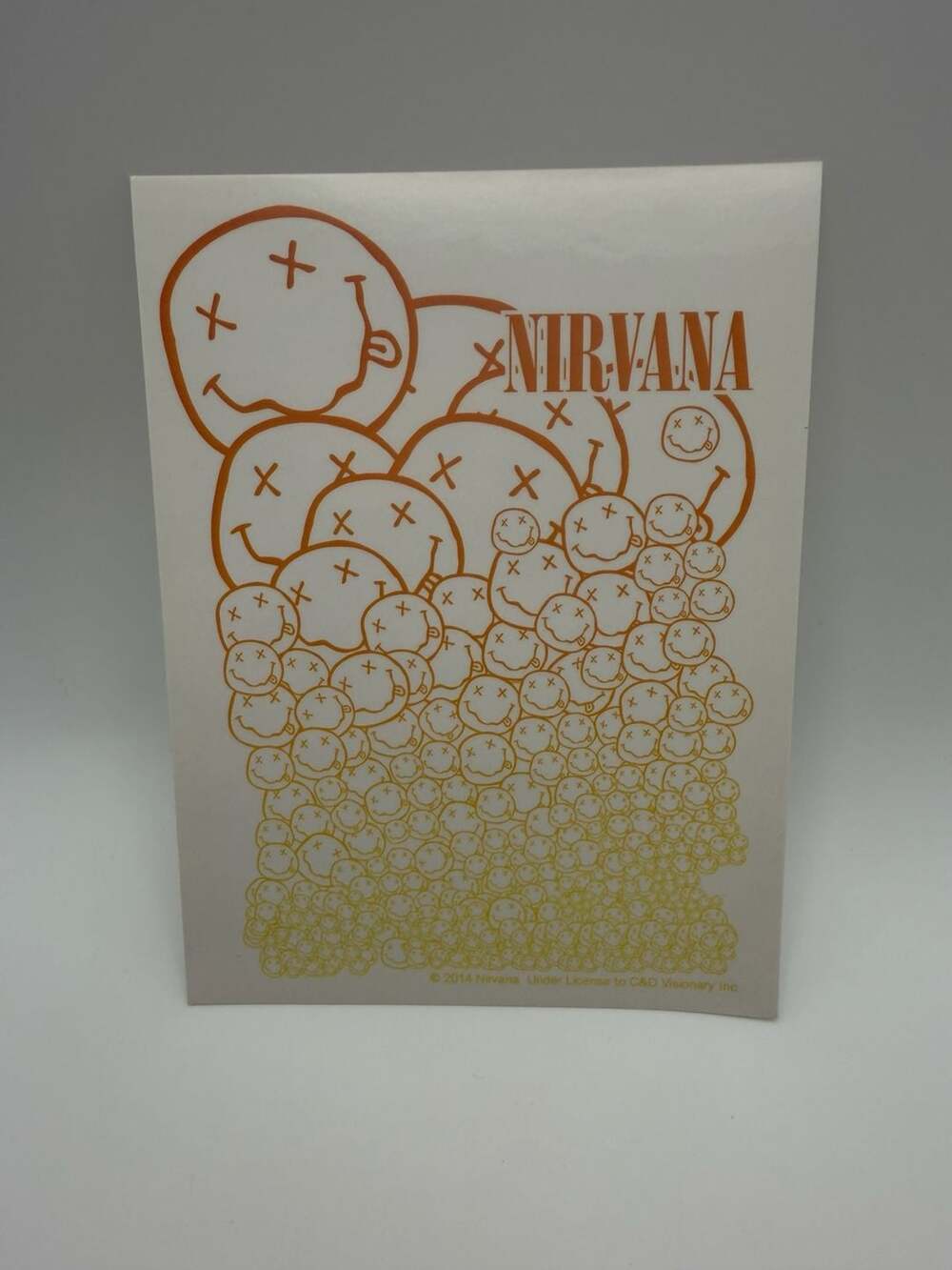 Nirvana Cascading Smileys Vinyl Sticker 2014 C&D Visionary Inc